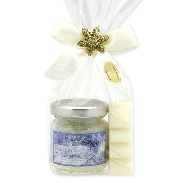 Badeset 2-teilig in Cello, Eisblume 