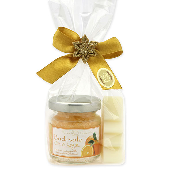 Badeset 2-teilig in Cello, Orange 