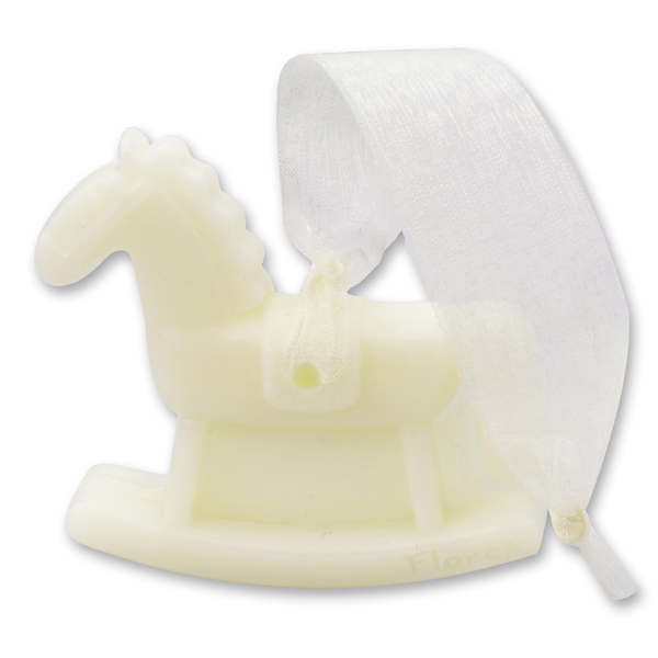 Sheep milk soap hanging rocking horse 44g, in a cellophane, Classic 