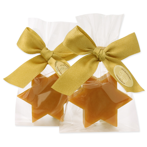 Sheep milk soap star 20g, in a cellophane, Tangerine-cinnamon 