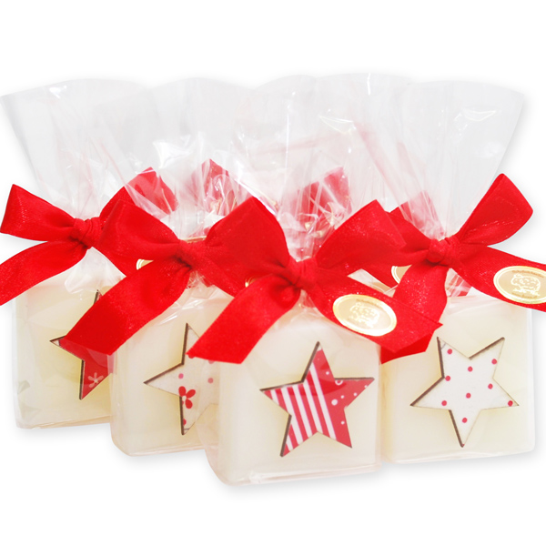 Sheep milk soap 35g decorated with a star in a cellophane, Classic 