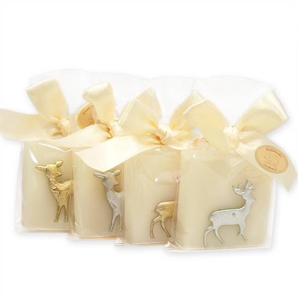 Sheep milk soap 35g decorated with a deer/fawn in cellophane, Classic 