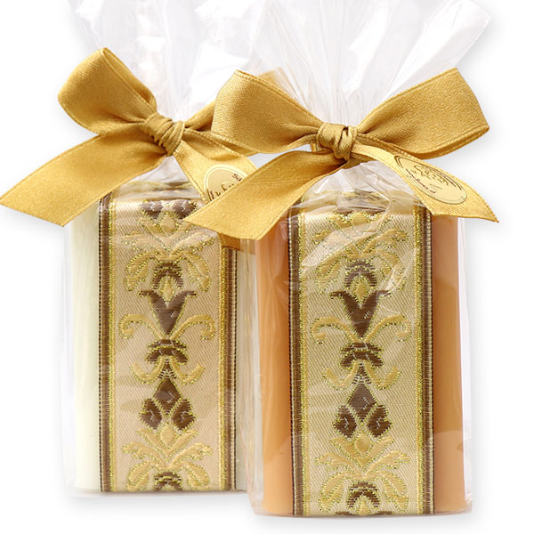 Sheep milk soap 100g decorated with a ribbon in a cellophane, Classic/quince 