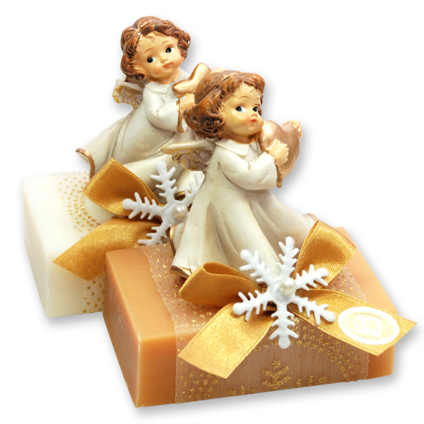 Sheep milk soap 150g decorated with an angel, Classic/quince 