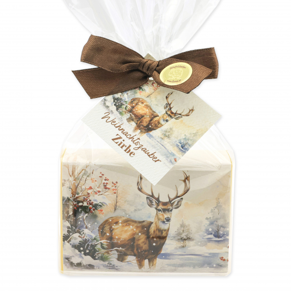 Sheep milk soap 150g Swiss pine "Christmas magic motif 2" 