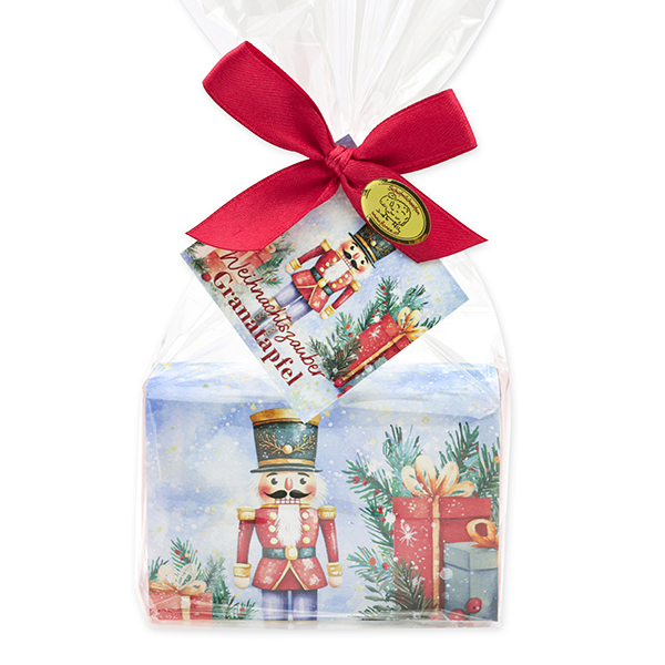 Sheep milk soap 150g Pomegranate "Christmas magic motif 32" 