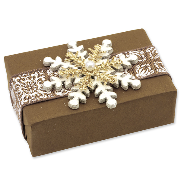Schafmilchseife eckig 150g "Geschenkpäckchen", Zirbe 