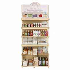 Shelf Variant 5, width 88 cm x depth 48 cm x height 210 cm, completely stocked with FLOREX products 