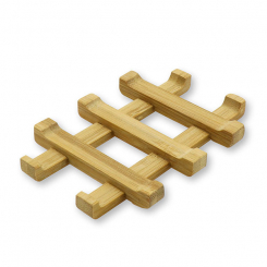 Holz-Einsatz aus Bambus eckig 