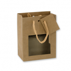 Tragetasche 11,4 + 6,4 x 14,6 cm 