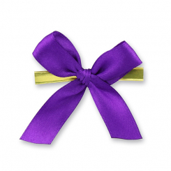 Wiener Mascherl 15mm, aubergine, handgeknüpft 