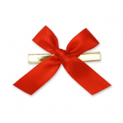 Wiener Mascherl 15mm, rot, handgeknüpft 