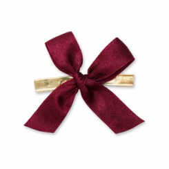 Wiener Mascherl 15mm, bordeaux, handgeknüpft 