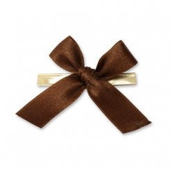 Wiener Mascherl 15mm, braun, handgeknüpft 