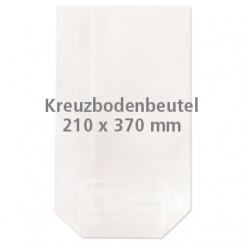 Cellophan-Kreuzbodenbeutel 210x370mm (100 Stück) 