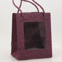 Paper bag 8x5,5x10cm, blackberry 