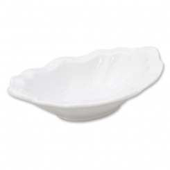 Seifenschale Porzellan Biedermeier, glatt 