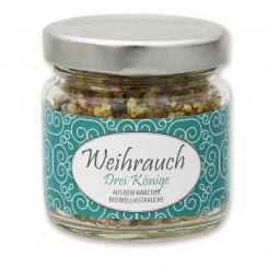 Incense mix 60g in glass jar, "Drei Könige" 