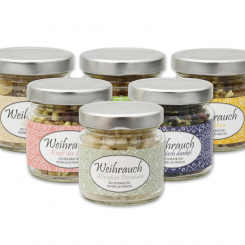 Incense mix 60g in a glass jar, sorted 