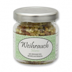 Incense mix 30g in a glass jar, "Maria" 