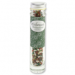 Incense mix 35g in a high glass jar, "Weihnachtszeit" 