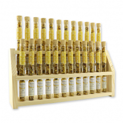 Aufsteller Holz befüllt mit Weihrauchmischung 18g in der Phiole, Melchior 