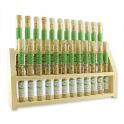 Aufsteller Holz befüllt mit Weihrauch 18g in der Phiole, Eritrea fein 