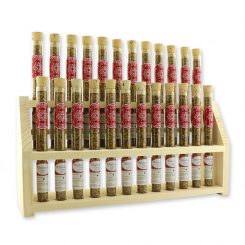 Aufsteller Holz befüllt mit Weihrauchmischung 18g in der Phiole, Caspar 