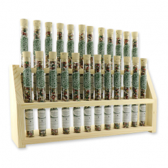 Aufsteller Holz befüllt mit Weihrauchmischung 18g in der Phiole, Weihnachtszeit 