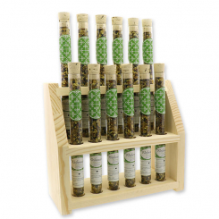 Aufsteller Holz befüllt mit Weihrauchmischung 18g in der Phiole, Dominus 