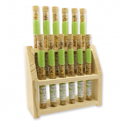 Aufsteller Holz befüllt mit Weihrauchmischung 18g in der Phiole, Harmonie 