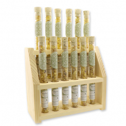 Aufsteller Holz befüllt mit Weihrauch 16g in der Phiole, Äthiopien Premium 