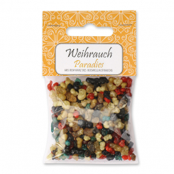 Incense mix 25g in a cellophane bag with a card, "Paradies" 