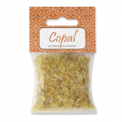 Incense 25g in a cellophane bag with a card, "Copal" 