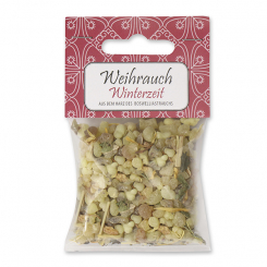 Incense mix 25g in a cellophane bag with a card, "Winterzeit" 