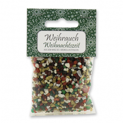 Incense mix 25g in a cellophane bag with a card, "Weihnachtszeit" 