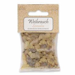Incense 25g in a cellophane bag with a card, "Somalia" 