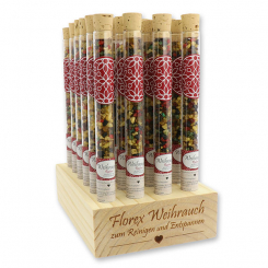 Aufsteller Holz befüllt mit Weihrauchmischung 18g in der Phiole, Rafael 