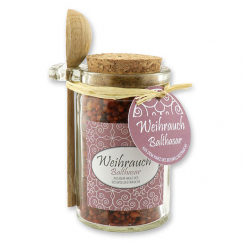 Weihrauchmischung 70g im Glas mit Kork und Holzlöffel dekoriert, Balthasar 