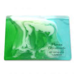 Handgemachte Glycerinseife 90g in Folie, Minze 