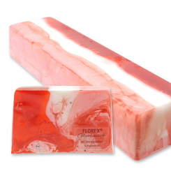 Handmade glycerin-soap block ca. 1,80kg, Berry mix 