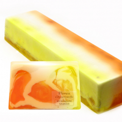 Handmade glycerin-soap block ca. 1,80kg, apricot 
