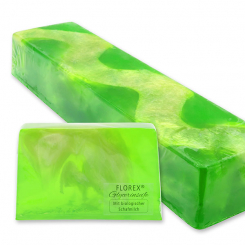 Handmade glycerin-soap block ca. 1,80kg, Morning dew 