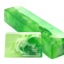 Handmade glycerin-soap block ca. 1,80kg, orchid green 