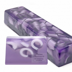 Handmade glycerin-soap block ca. 1,80kg, romantic flower 