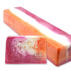 Handmade glycerin-soap block ca. 1,80kg, Peony 
