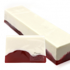 Handmade glycerin-soap block ca. 1,80kg, Cranberry 