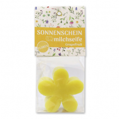 Sheep milk soap marguerite 78g in a cellophane bag "Sonnenschein", Grapefruit 