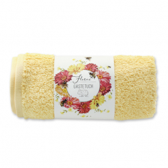 Gästehandtuch 30x50cm hellorange 'Einzigartige Augenblicke' 