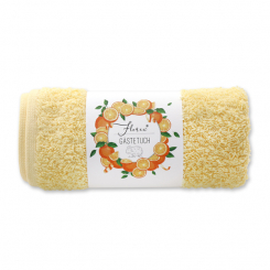 Gästehandtuch 30x50cm hellorange 'Einzigartige Augenblicke' 